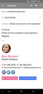 mobile email signature