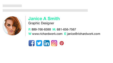 Free Email Signature Generator Templates By Designhill