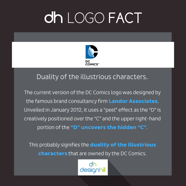 dc comics logo fact