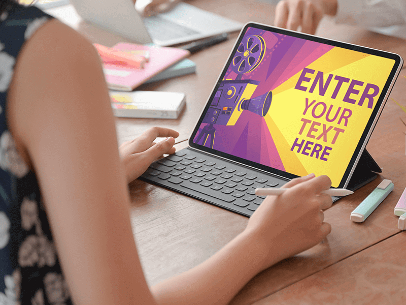 Add text to photo | online free photo text editor | Designhill