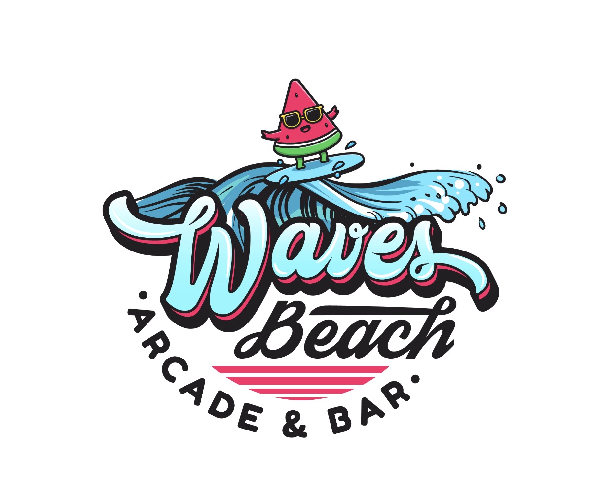 Waves Arcade by Ohhlala Waves Arcade in Logo Design Inspiration by Ohhlala