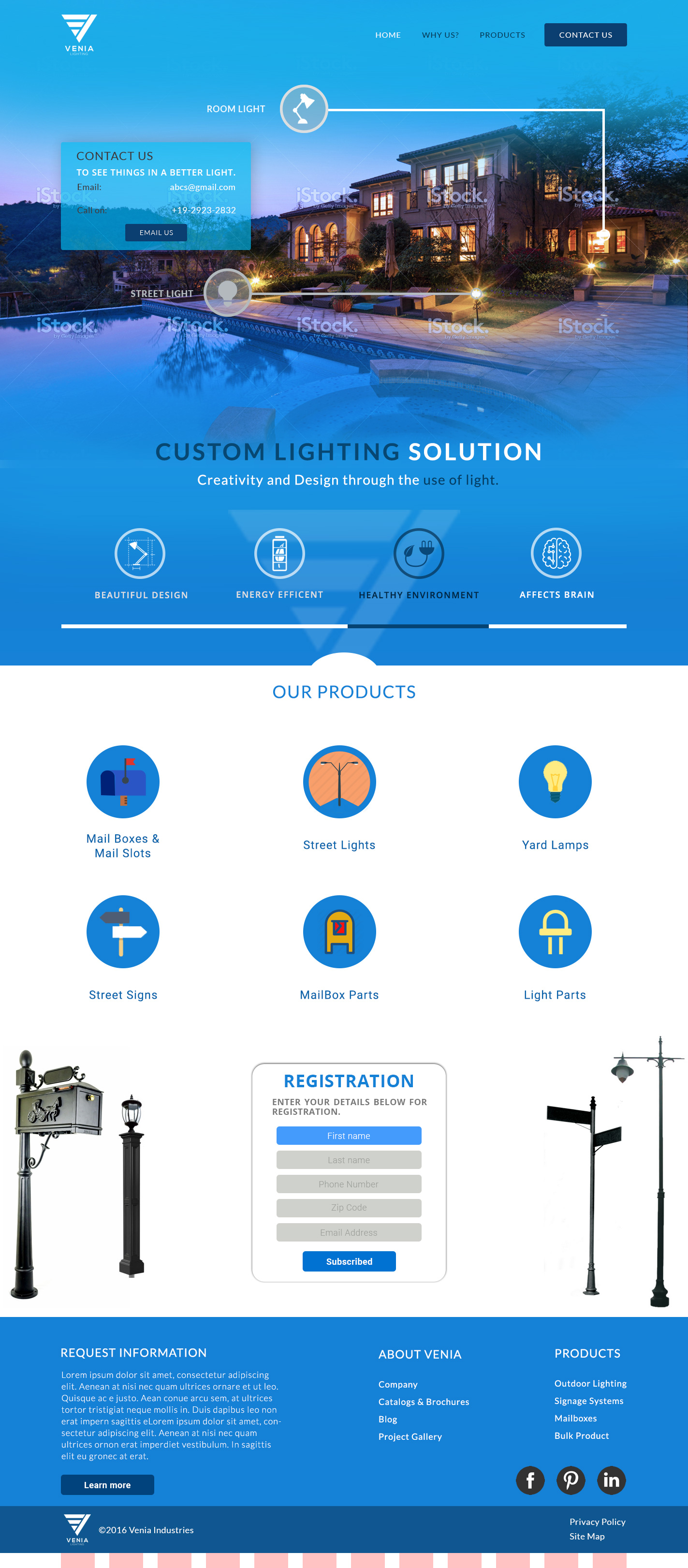 Landing Page for A lighting Firm by Harsh_deg Landing Page for A lighting Firm in Landing page design Inspiration by Harsh_deg