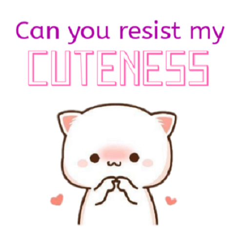 Can you resist my cuteness? by Aysha Abdur Rahman Can you resist my cuteness? in Typography Inspiration by Aysha Abdur Rahman
