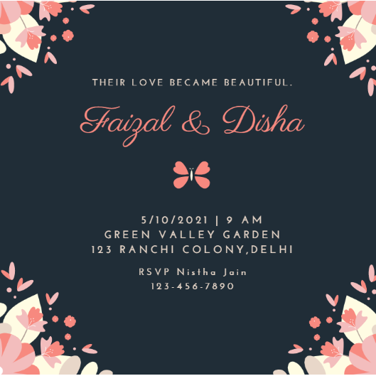 wedding invitation in Invitation Card Design Inspiration by Nistha Jain