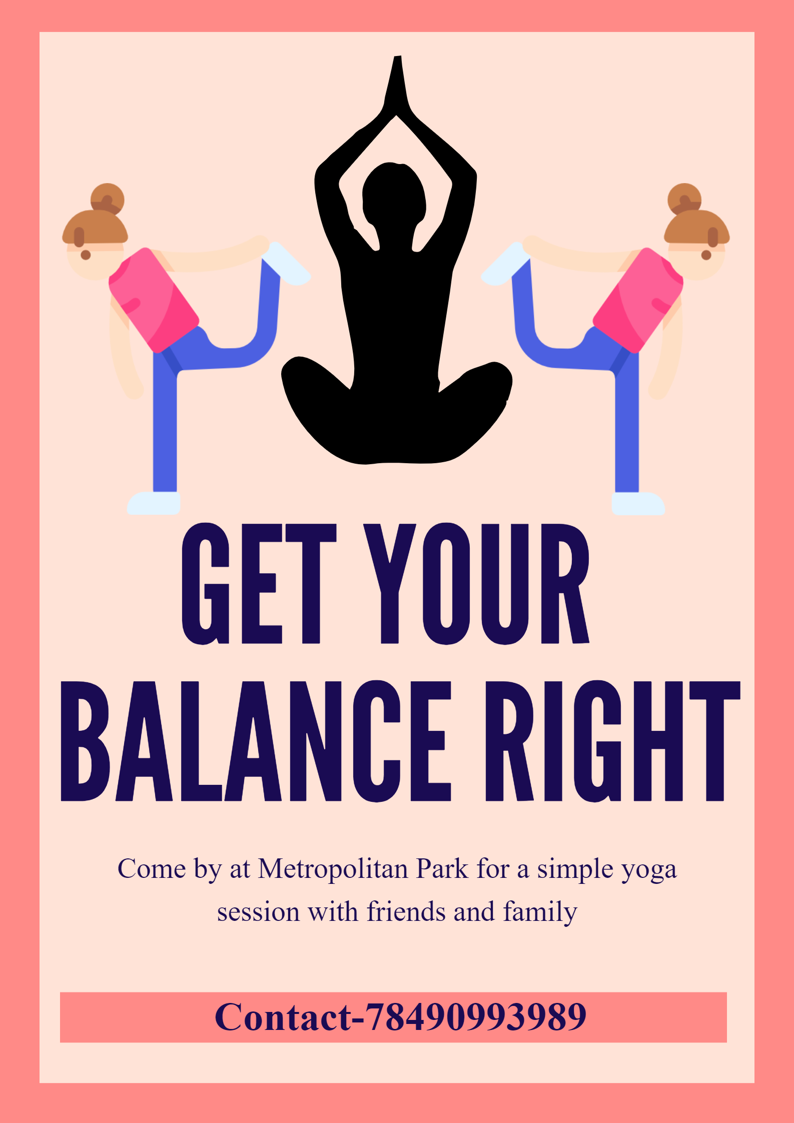 yoga wellness design by Nistha Jain yoga wellness design in Poster Design Inspiration by Nistha Jain