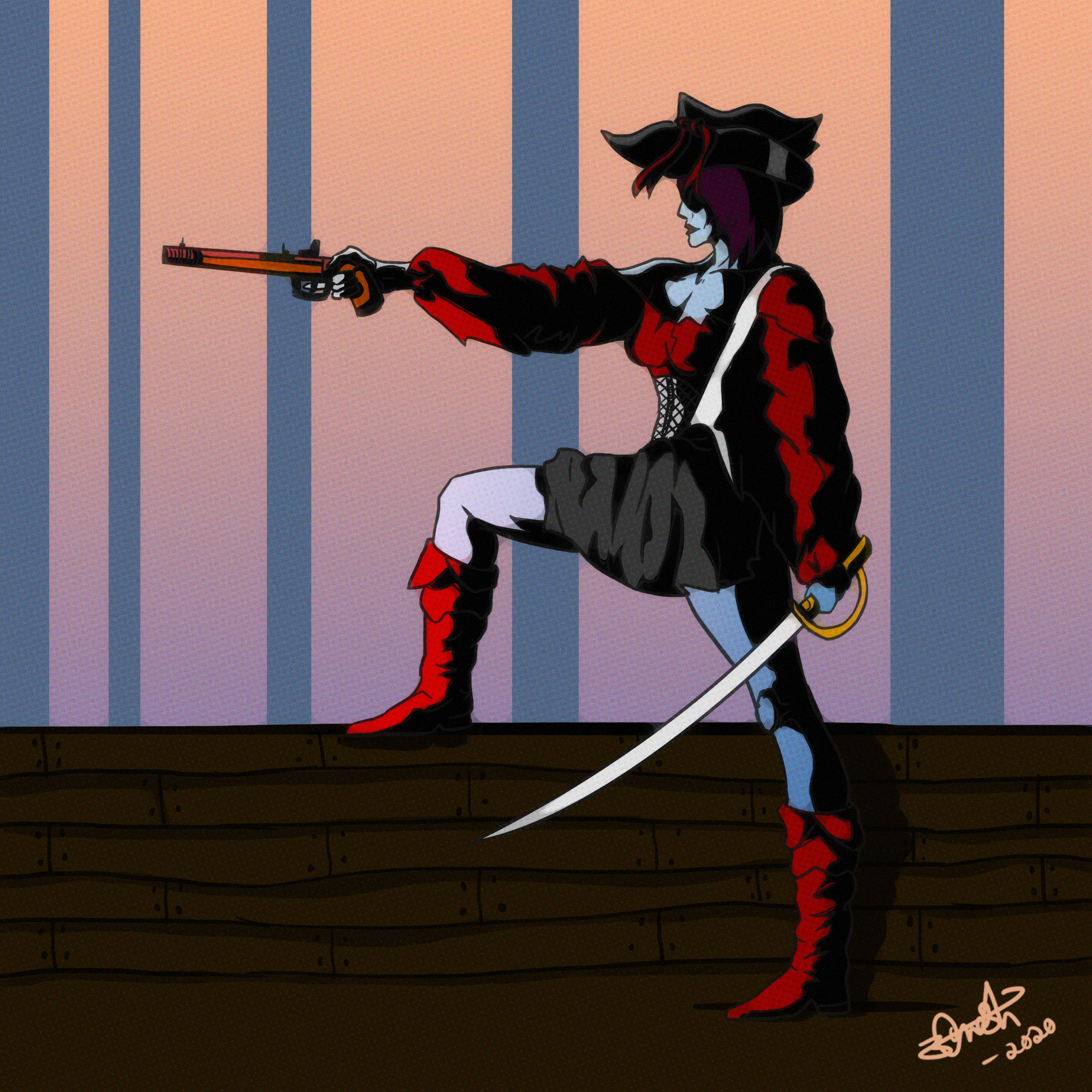 Pirate in Illustration and Graphics Inspiration by Avinash Nongrum