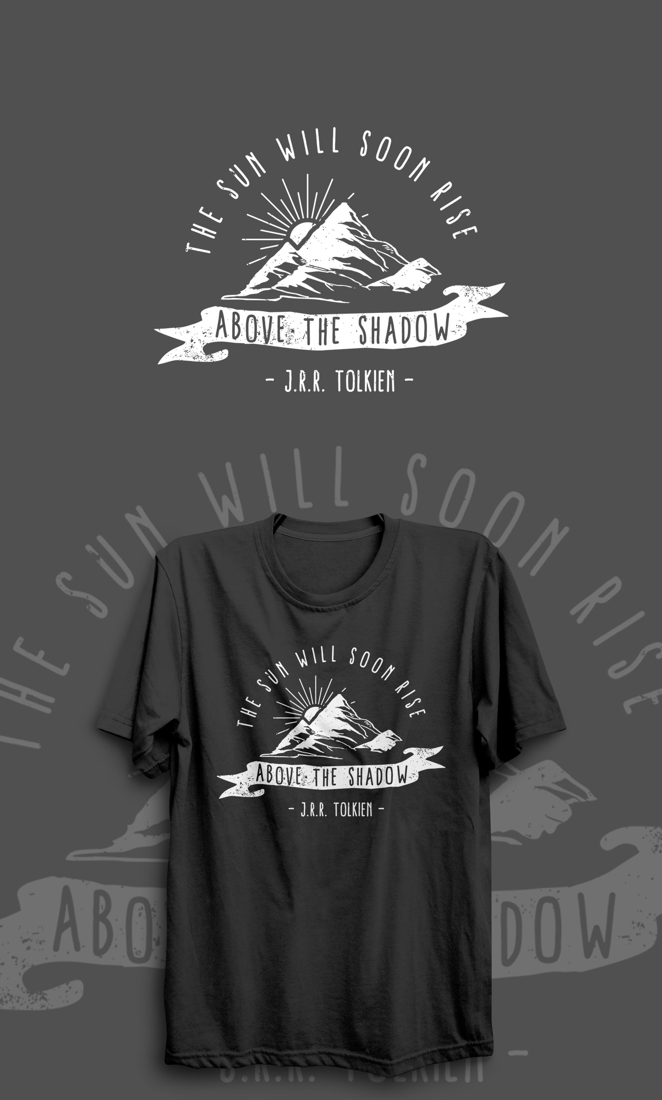 outdoor quotes tshirt in Advertisement Design Inspiration by Fikrastudio