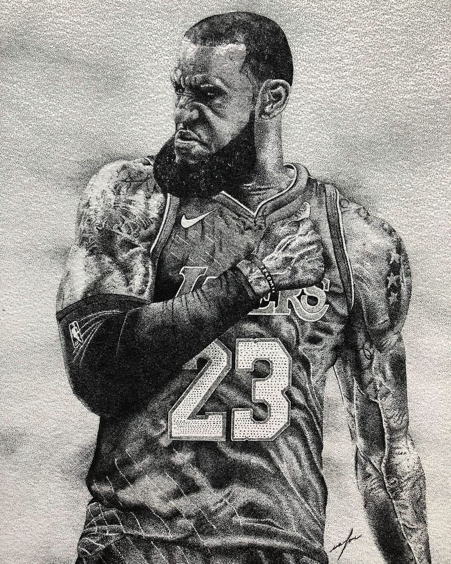 Lebron james portriat by Frederic Ughetto Lebron james portriat in Drawing Inspiration by Frederic Ughetto