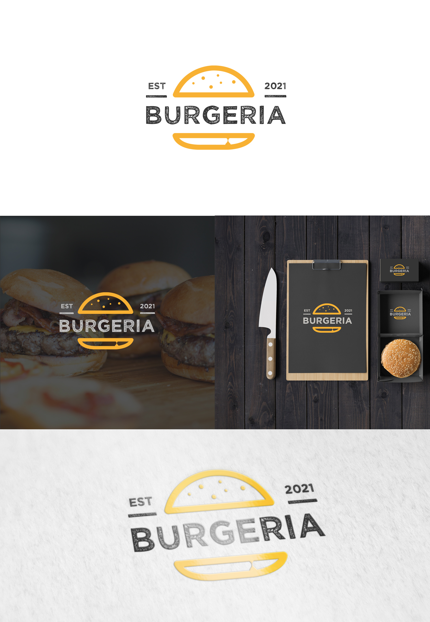 BURGERIA in Banner ad Design Inspiration by Usepoll