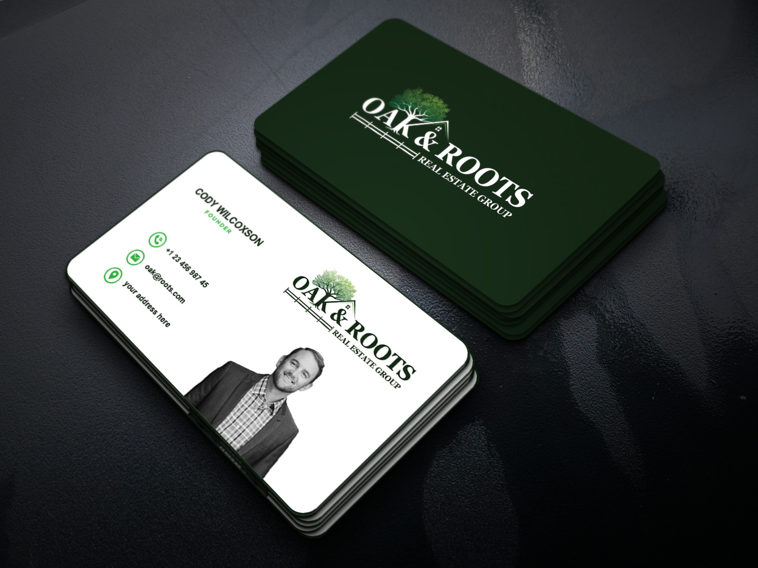 Oak in Logo And Business Card Design Inspiration by Activedesign