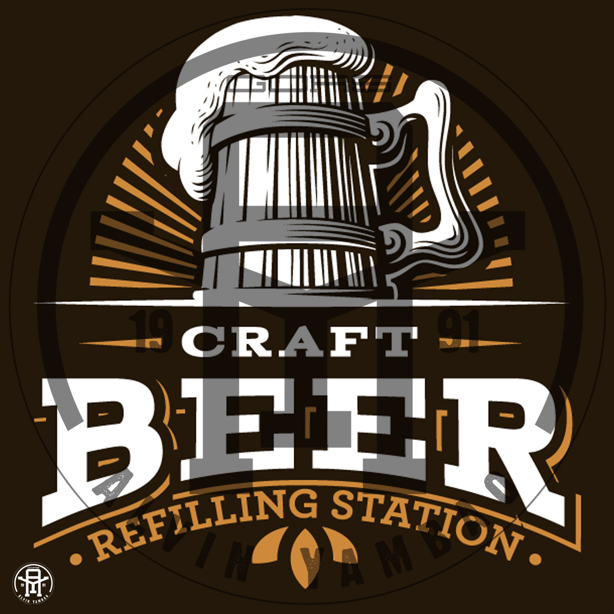 Craft Beer Refilling station LOGO Design by Alvin Yambao Craft Beer Refilling station LOGO Design in Logo Design Inspiration by Alvin Yambao