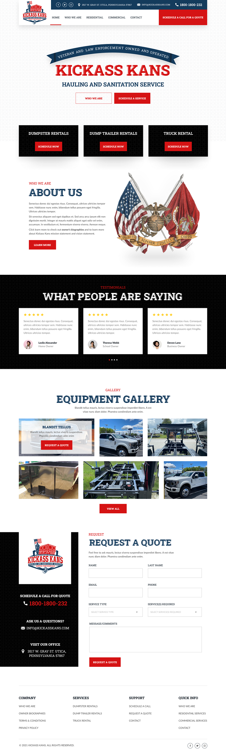 Hauling and Sanitation Service 3D by Ubaid Hauling and Sanitation Service 3D in Website Design Inspiration by Ubaid