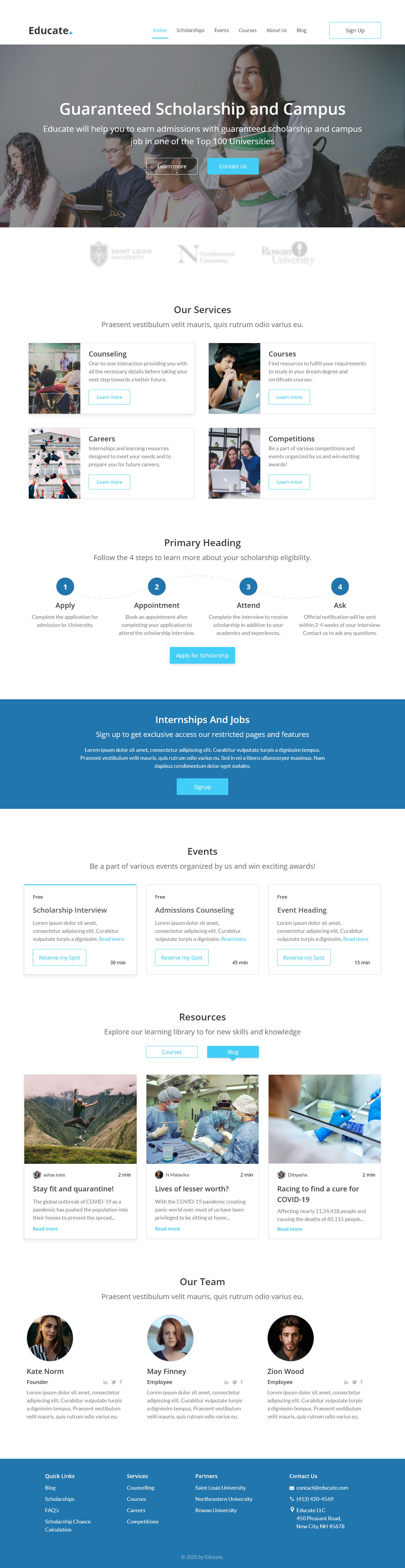 Educate by Ubaid Educate in Website Design Inspiration by Ubaid