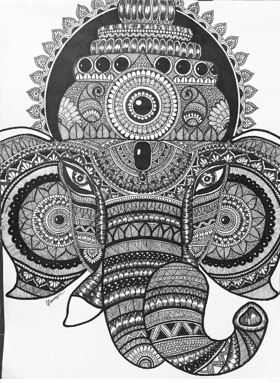 The lord in Doodle Art Inspiration by Soumya Sharma