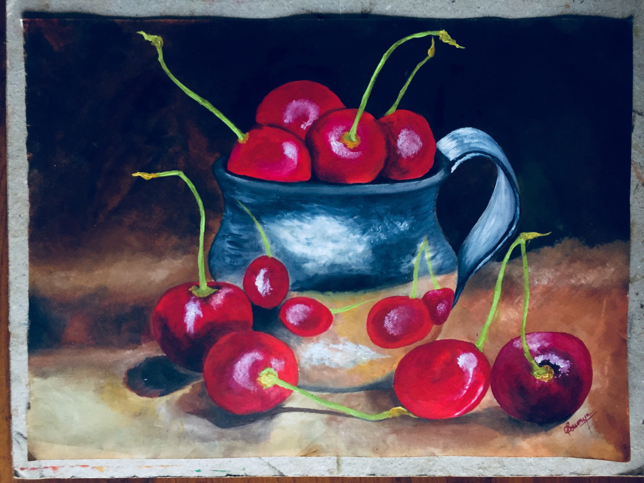 Oh my Cherry! by Soumya Sharma Oh my Cherry! in Drawing Inspiration by Soumya Sharma