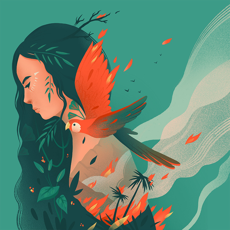 Amazonia in Illustration and Graphics Inspiration by Anna Kuptsova