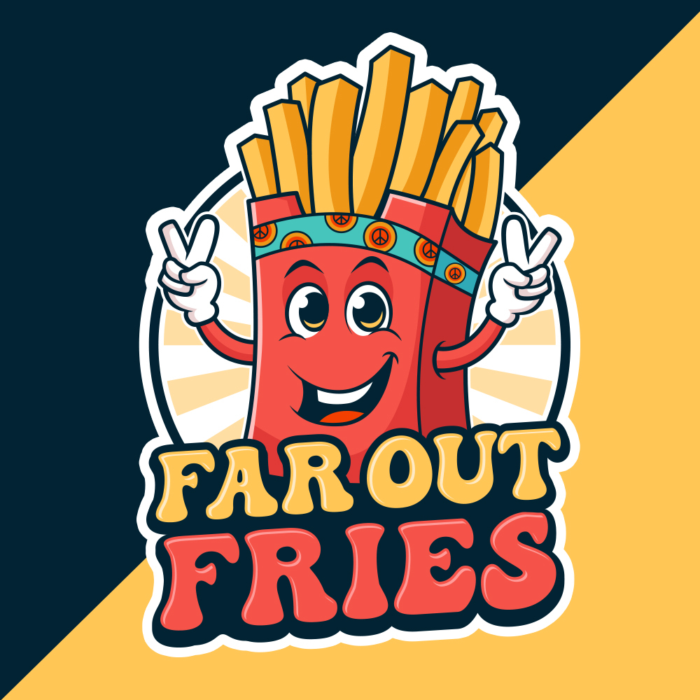 Funky Fries Logo by Sketch Funky Fries Logo in Logo Design Inspiration by Sketch