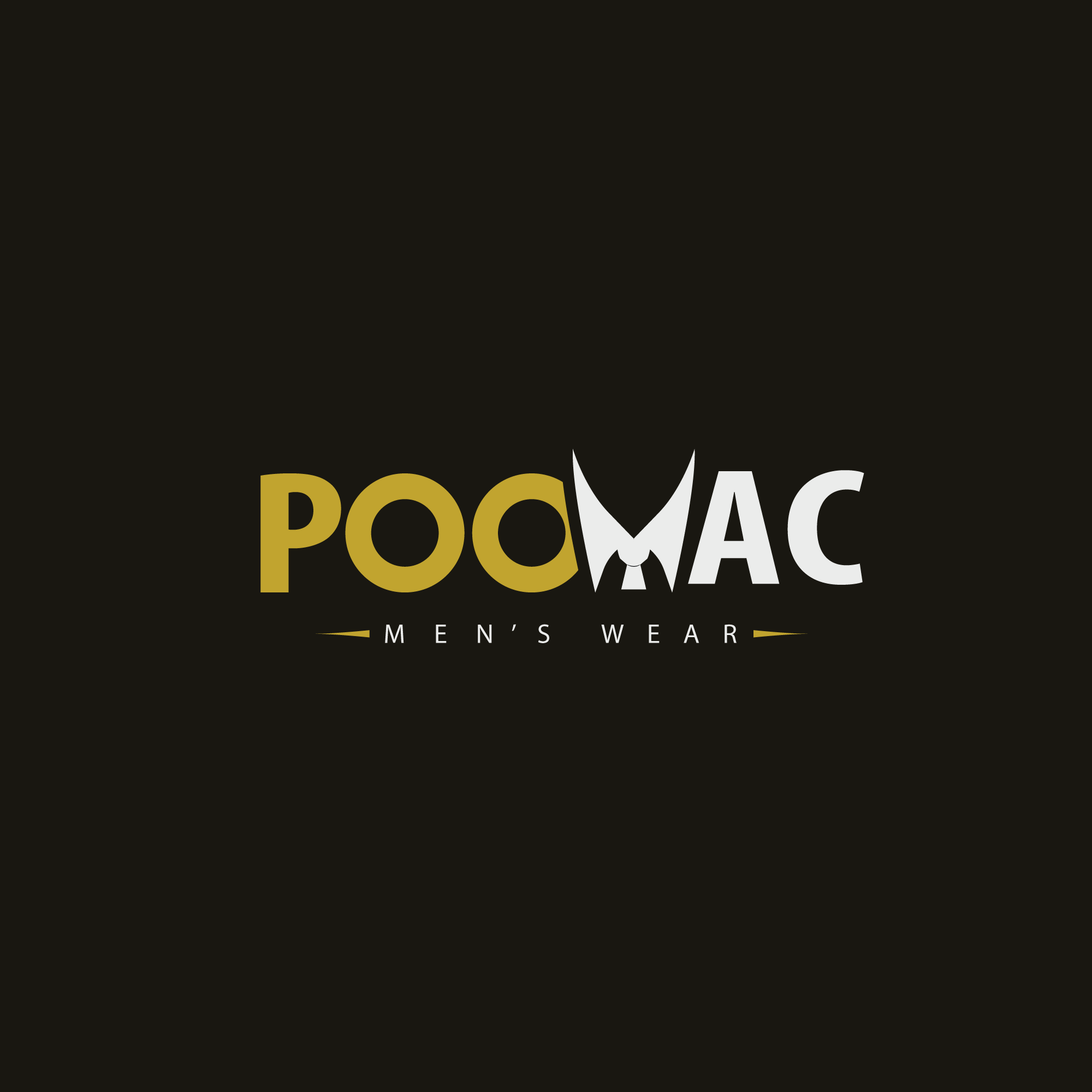 PooMac - Mens' Wear by Umeedsinha PooMac - Mens' Wear in Logo Design Inspiration by Umeedsinha