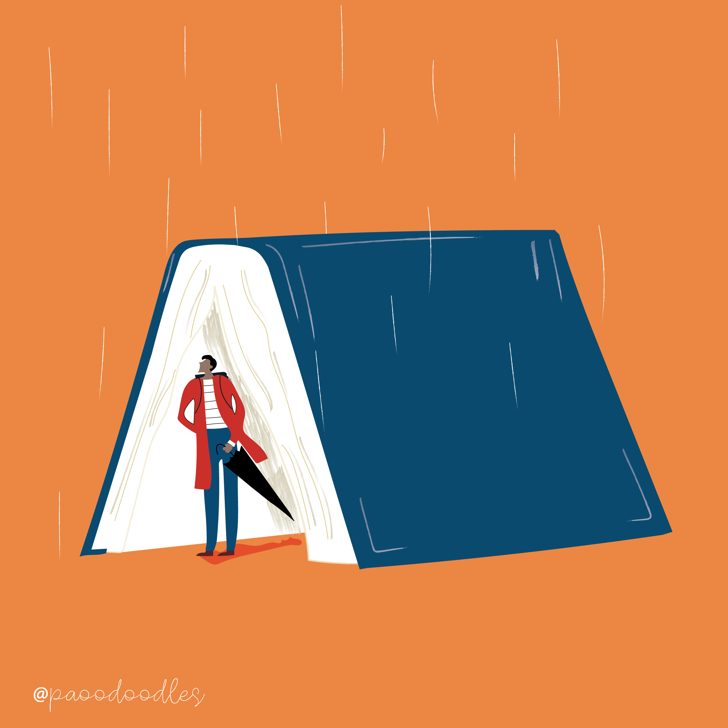 BOOKS HAVE BECOME OUR REFUGE by Paola Davila BOOKS HAVE BECOME OUR REFUGE in Doodle Art Inspiration by Paola Davila