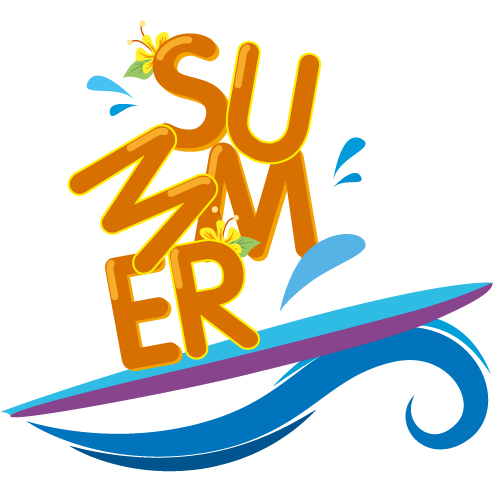 SUMMER SURF in Typography Inspiration by Barbara Aular
