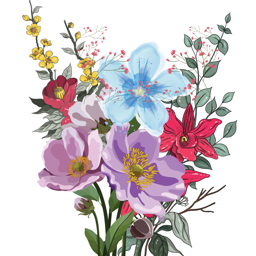 Flower bouquet in Invitation Card Design Inspiration by Gaele