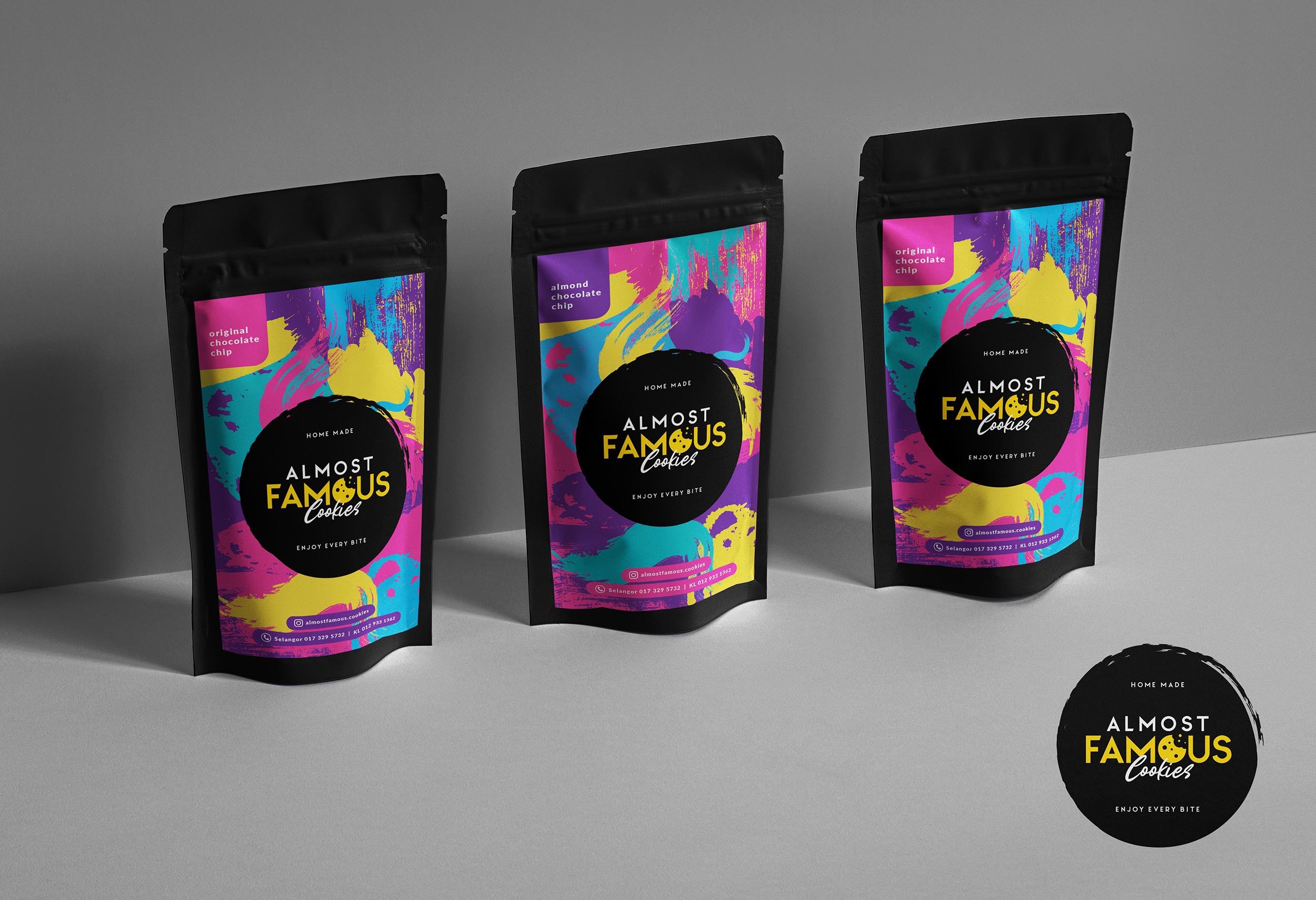 Almost Famous Cookies by Nimfreeda Almost Famous Cookies in Label Design Inspiration by Nimfreeda