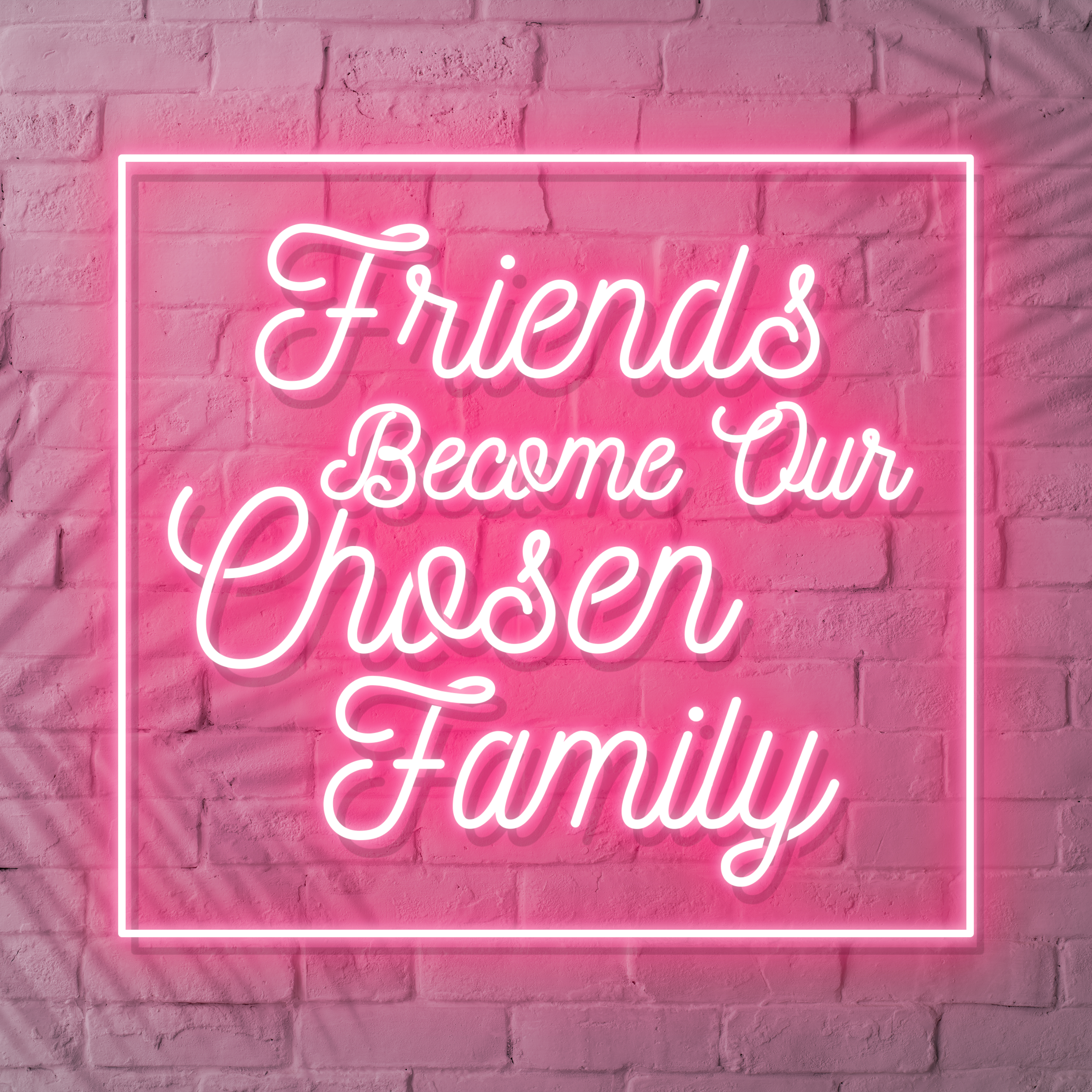 FRIENDS BECOME OUR CHOSEN FAMILY by Nishant Shinde FRIENDS BECOME OUR CHOSEN FAMILY in Typography Inspiration by Nishant Shinde