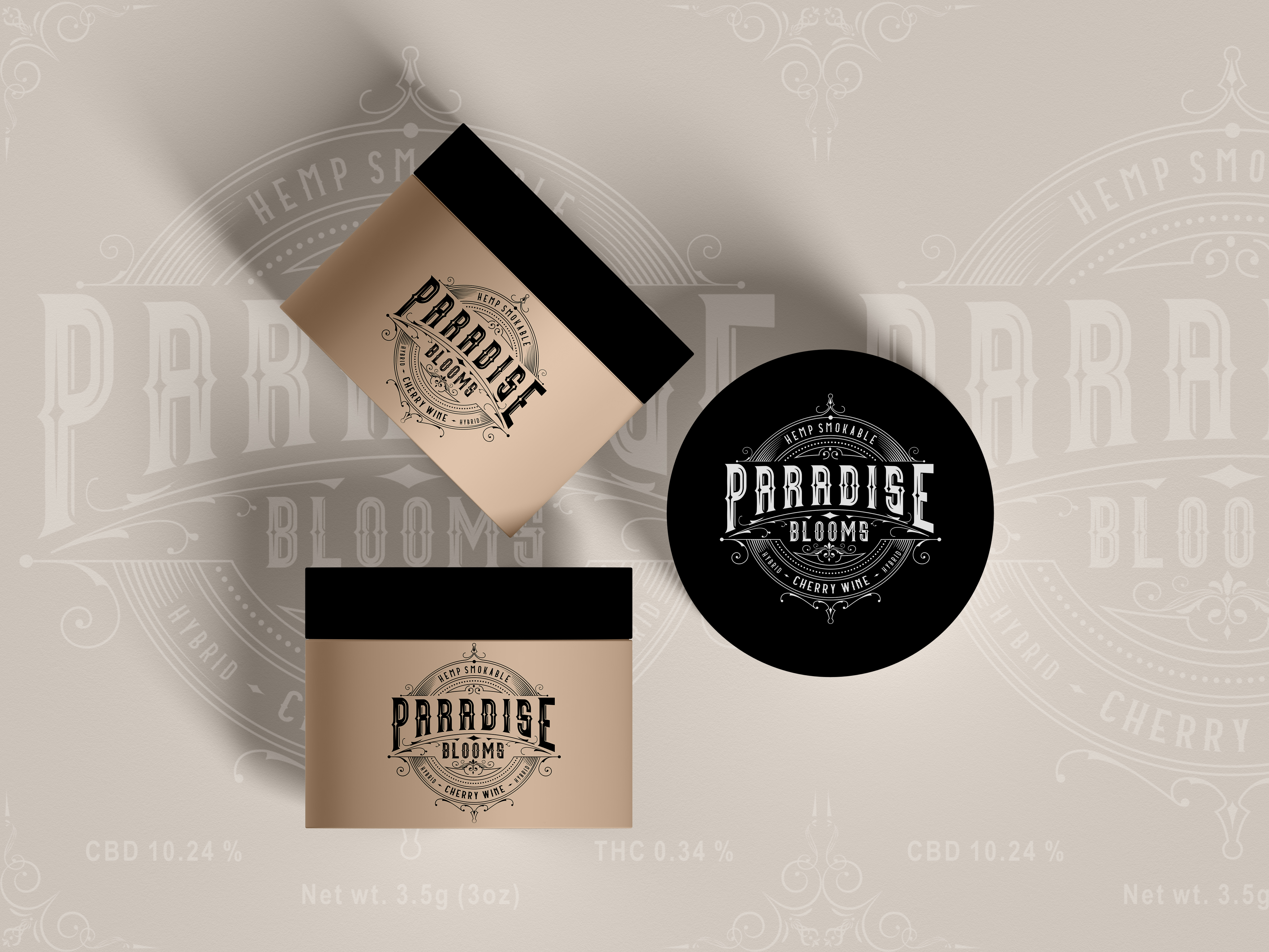 Paradise Blooms by Saltrock Dsgn. Paradise Blooms in Label Design Inspiration by Saltrock Dsgn.