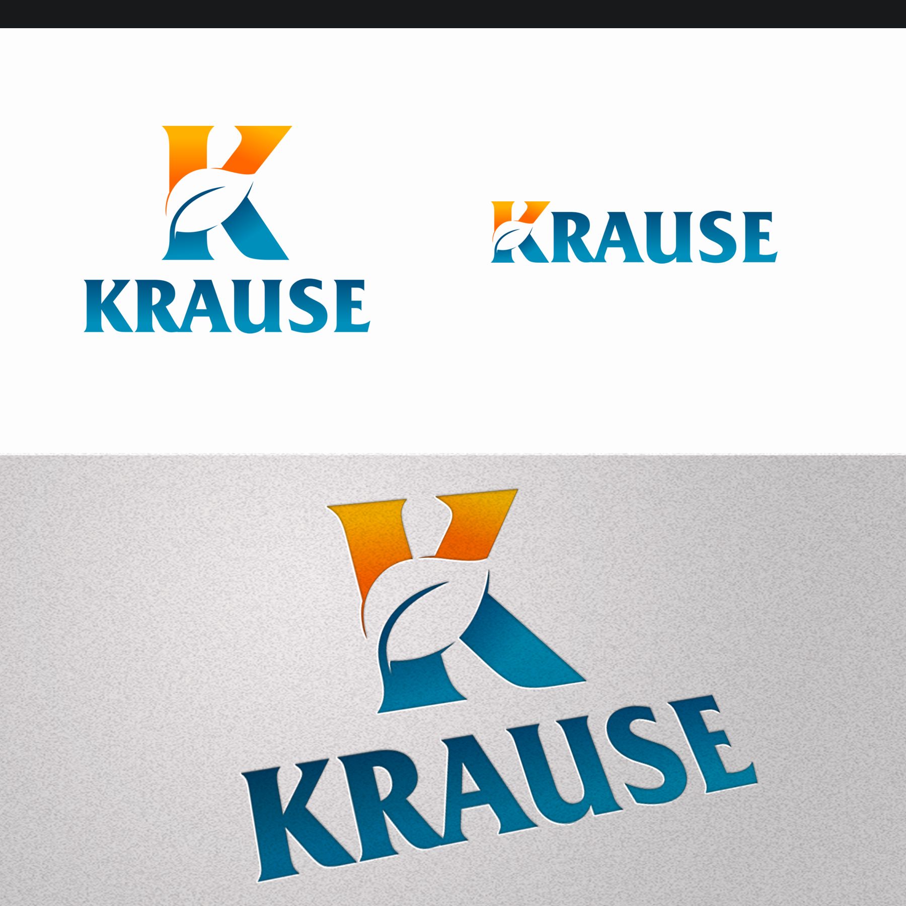 Krause Logo by Softdesign™ Krause Logo in App Icon or button Design Inspiration by Softdesign™