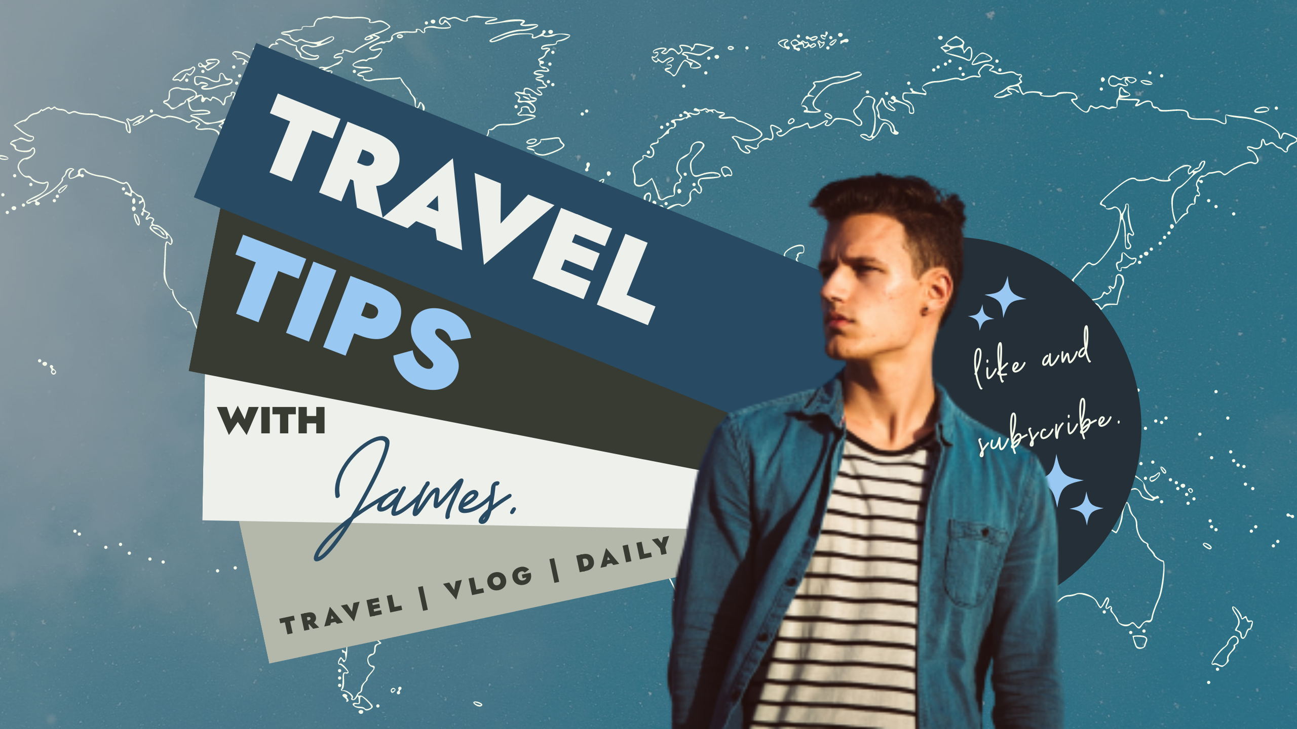 TRAVEL YOUTUBE BANNER in YouTube Channel Art Inspiration by Casual Penguin
