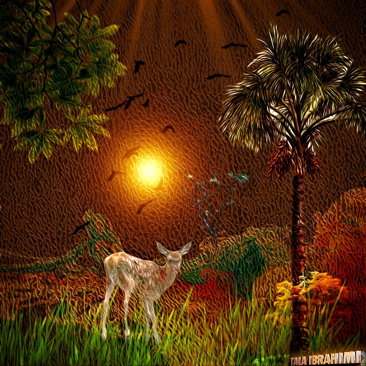 landscape , digital art, wall art in Visual Art Inspiration by Tala Ibrahimi