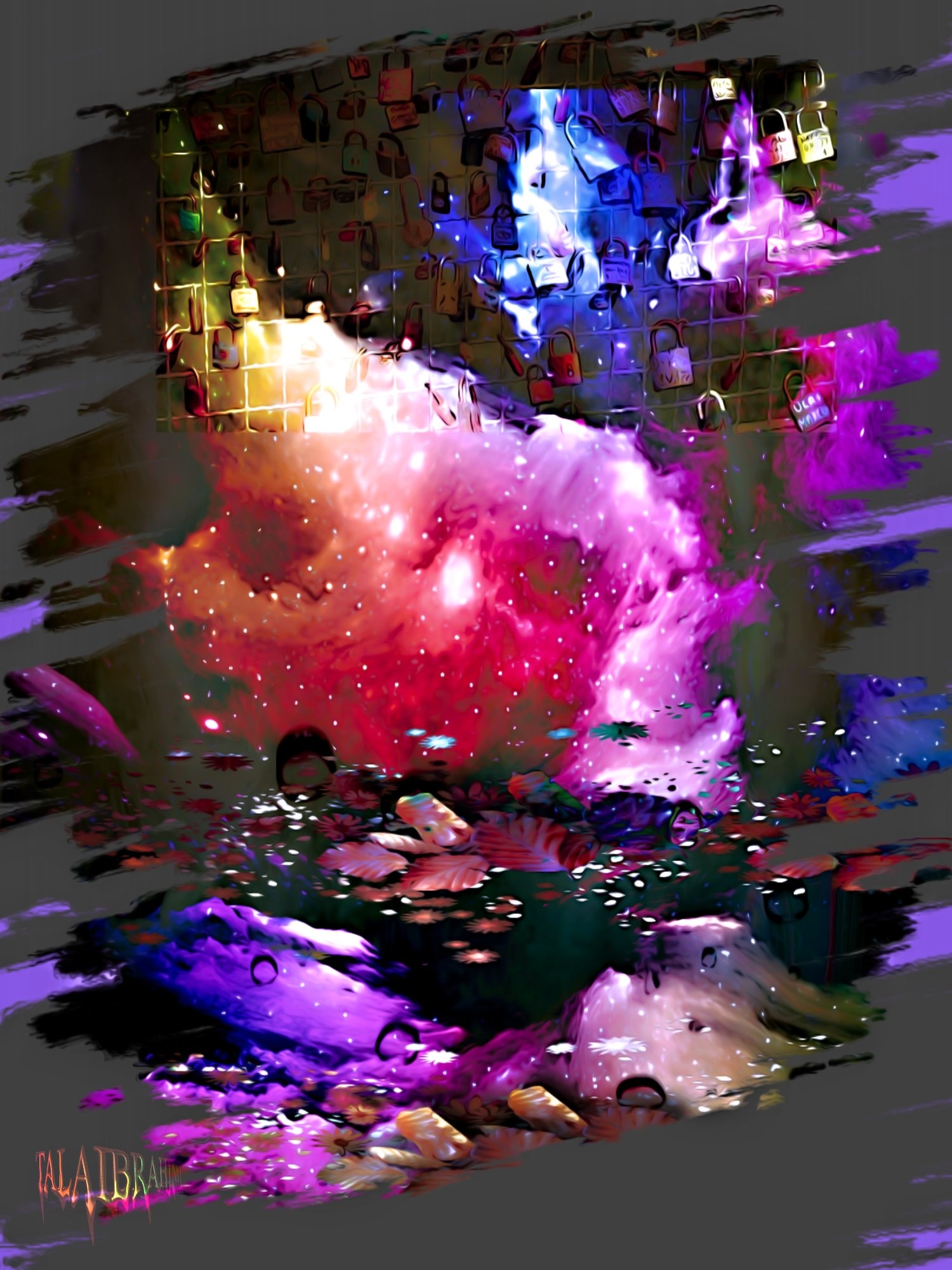 abstract ,fine art ,colorful , digital , painting in Visual Art Inspiration by Tala Ibrahimi