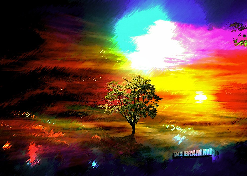 landscape ,moonlight ,painting ,digital ,wall art by Tala Ibrahimi landscape ,moonlight ,painting ,digital ,wall art in Visual Art Inspiration by Tala Ibrahimi