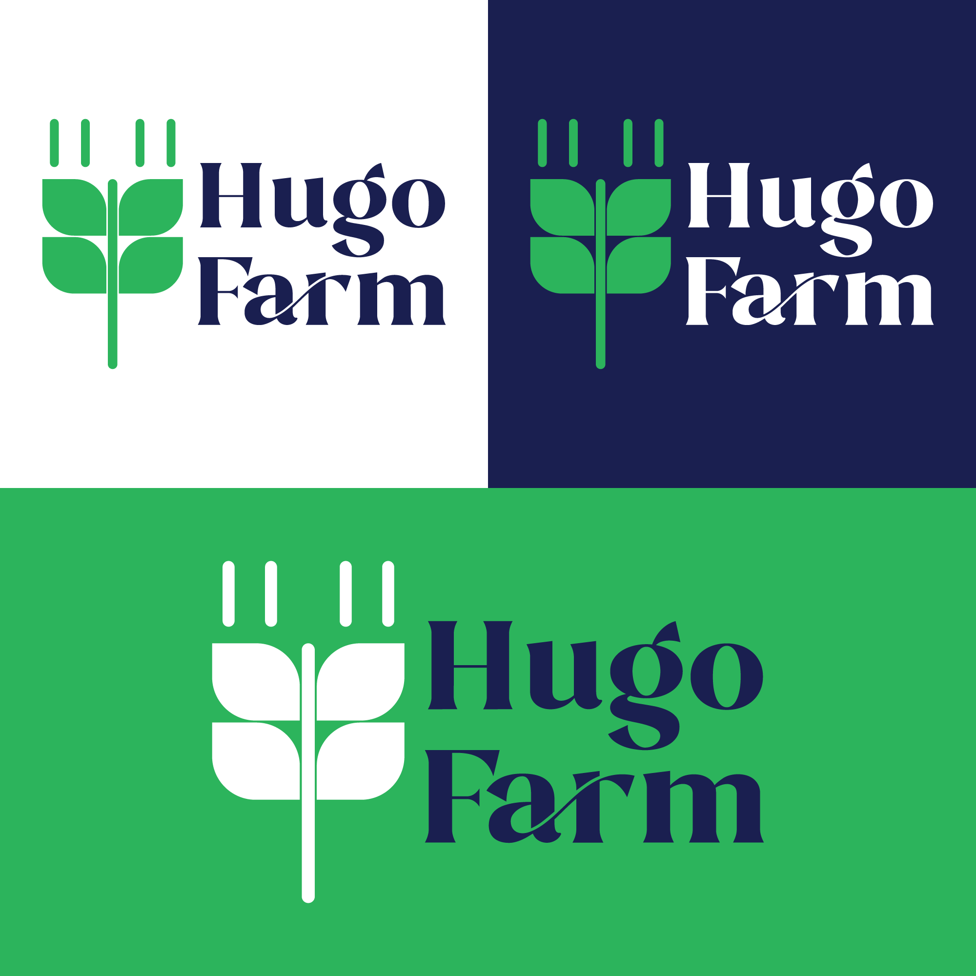 Hugo farm by Youneselmaliky Hugo farm in Logo & Brand Identity Inspiration by Youneselmaliky