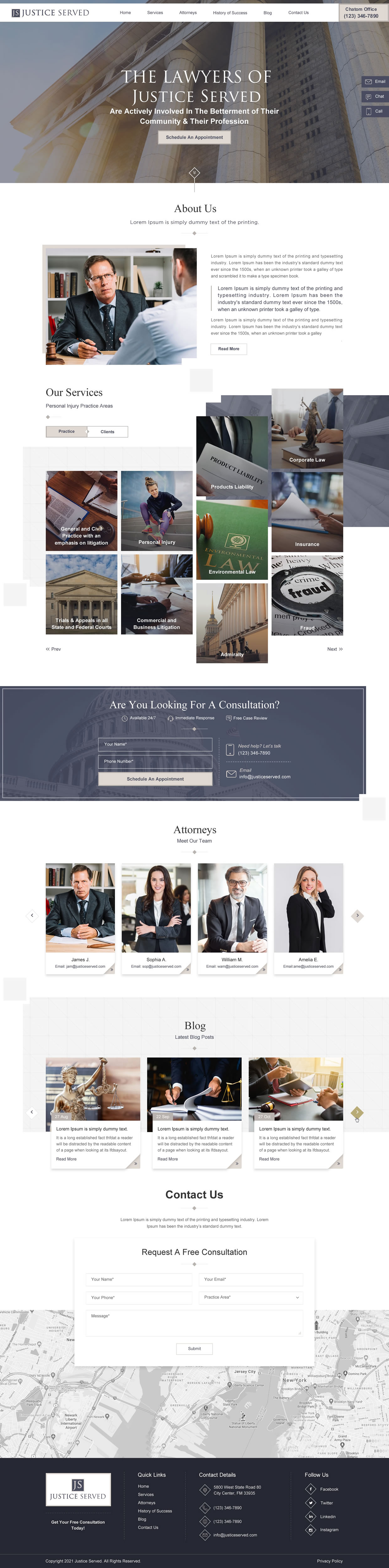 Law website in Website Design Inspiration by Shiv Designs