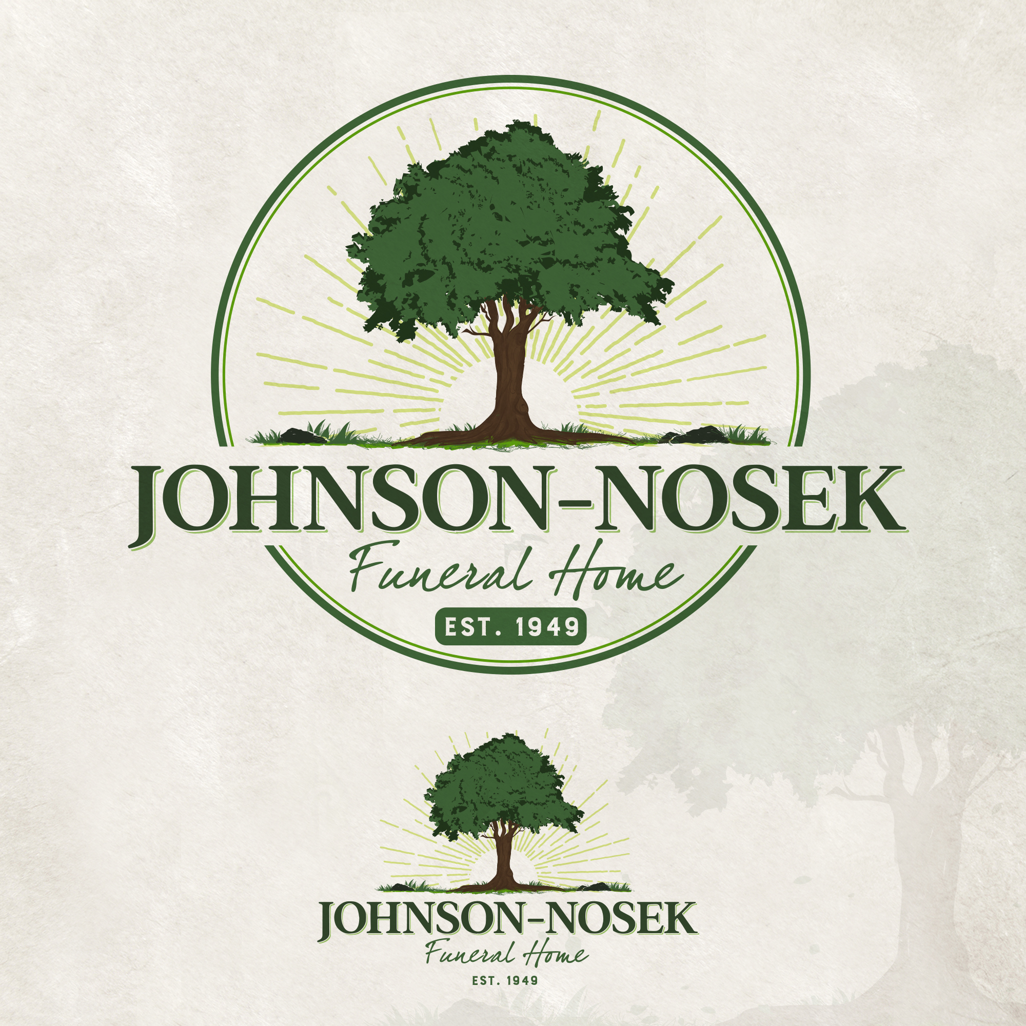 Johnson-Nosek funeral home in Logo & Social Media Pack Inspiration by Eloquence