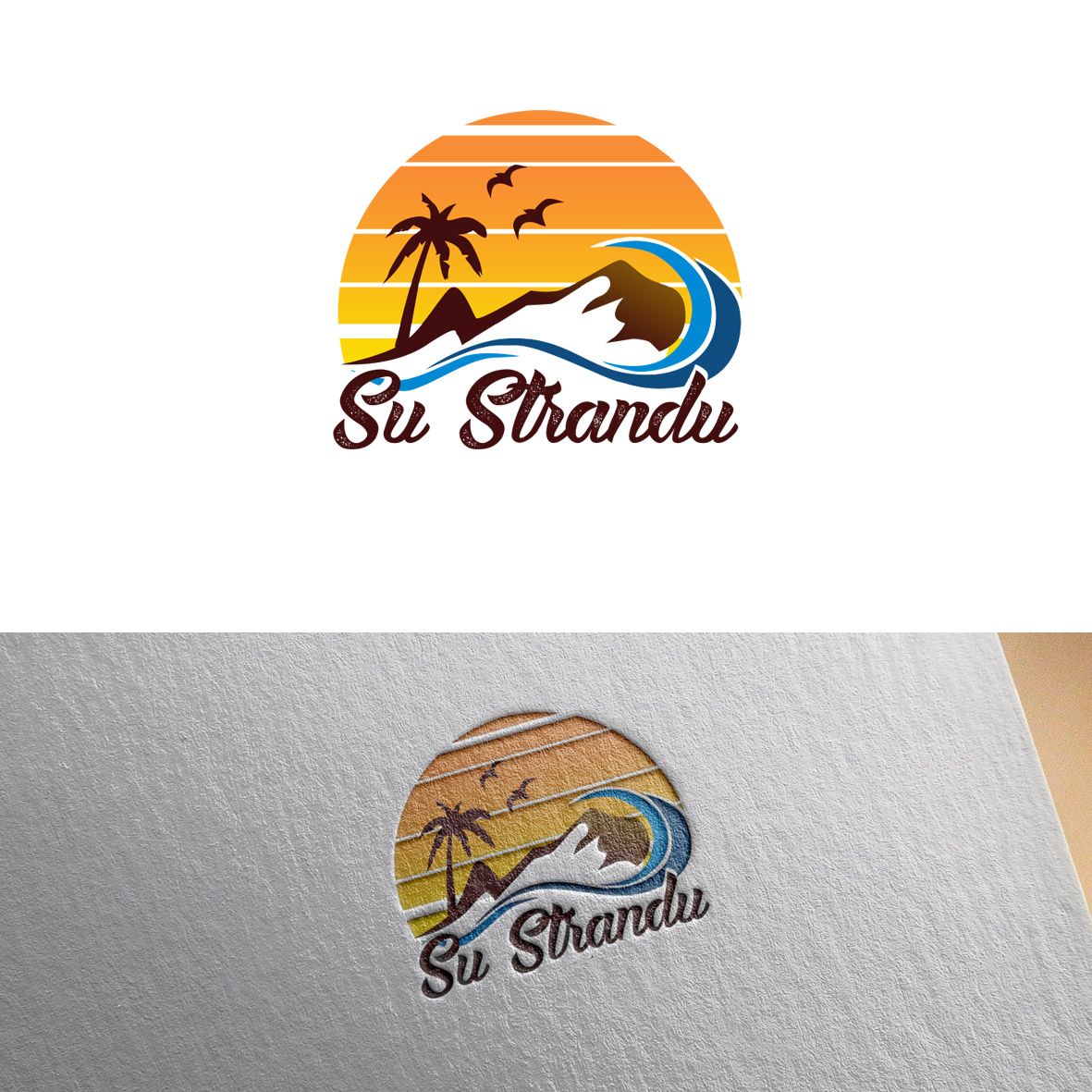 beach in Logo Design Inspiration by Nita Gunawati
