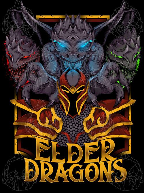 Dragon Knight by Skewness Dragon Knight in T-Shirt Design Inspiration by Skewness