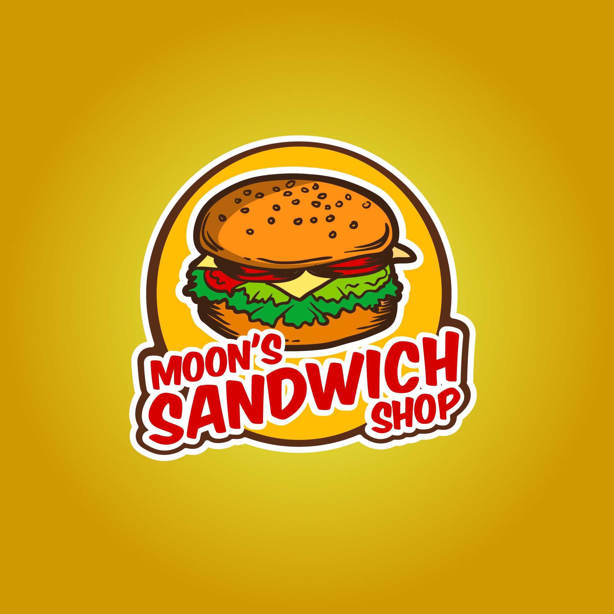 Sandwich Shop Logo by Qamar Amin Sandwich Shop Logo in Logo Design Inspiration by Qamar Amin