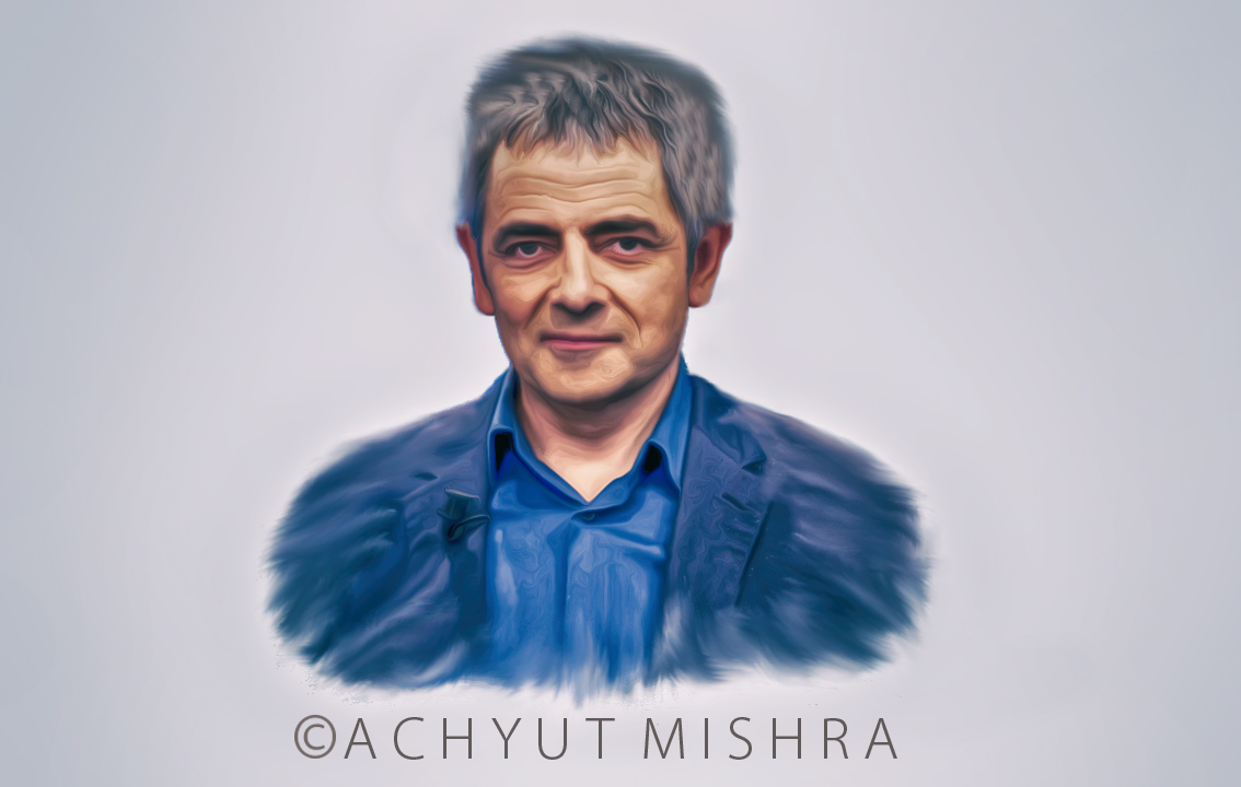 Digital Painting of Actor Rowan Atkinson by Achyut Mishra Digital Painting of Actor Rowan Atkinson in Digital Painting Inspiration by Achyut Mishra