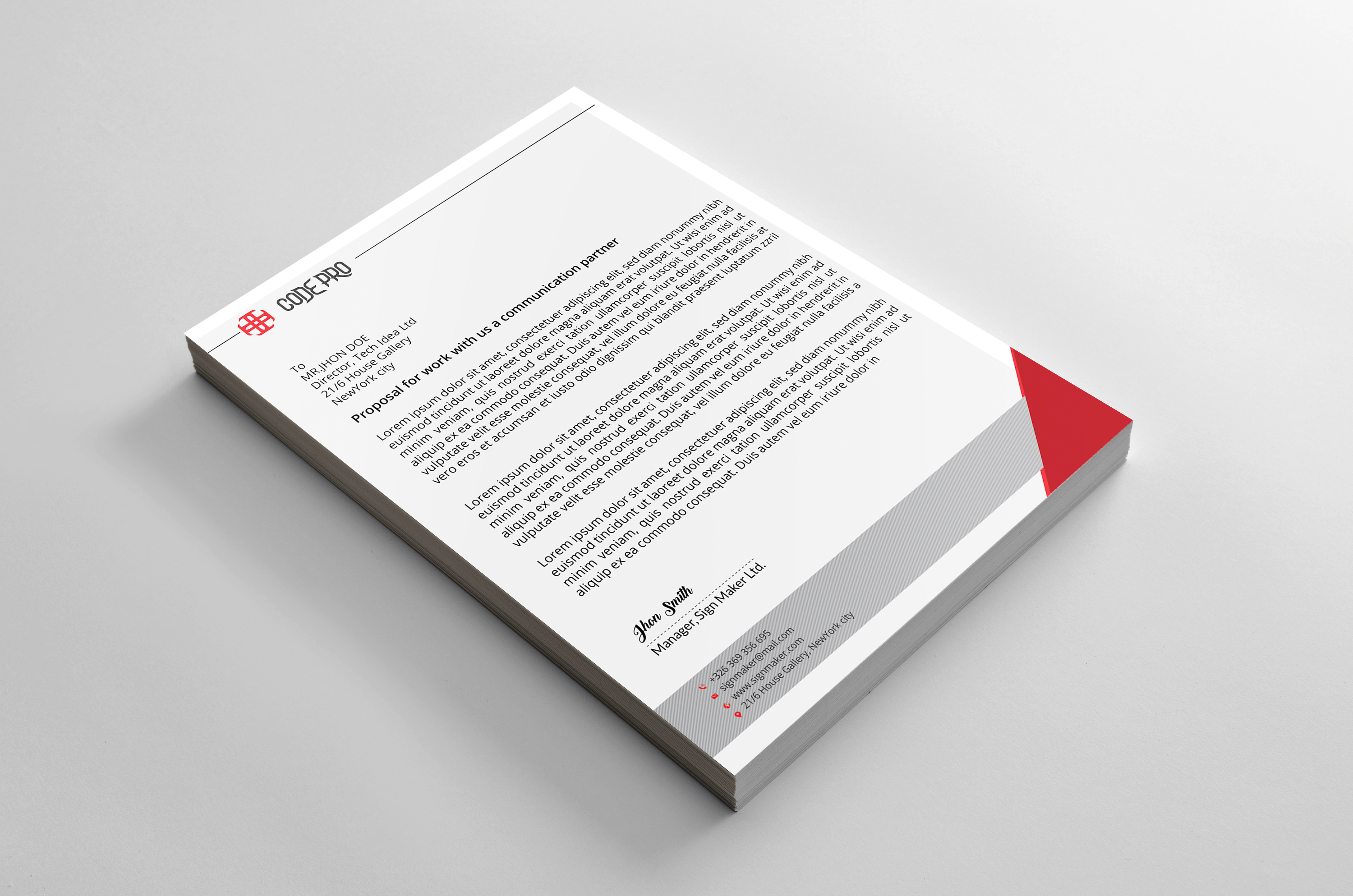 Letterhead in Letterhead Design Inspiration by Painterbd