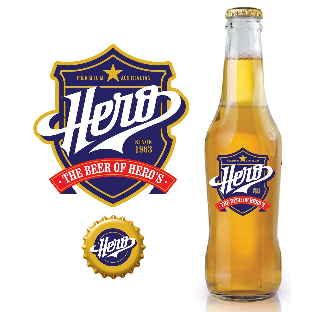 Hero custom logo design in Logo & Brand Identity Inspiration by Lb_expert