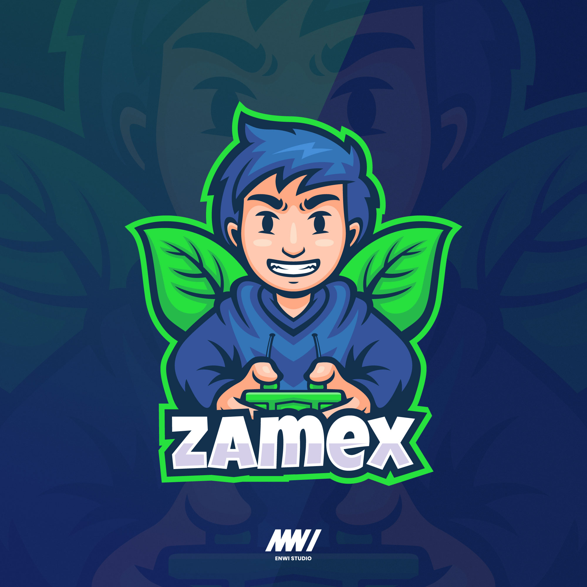 Gamer mascot logo in Logo Design Inspiration by Enwi Studio