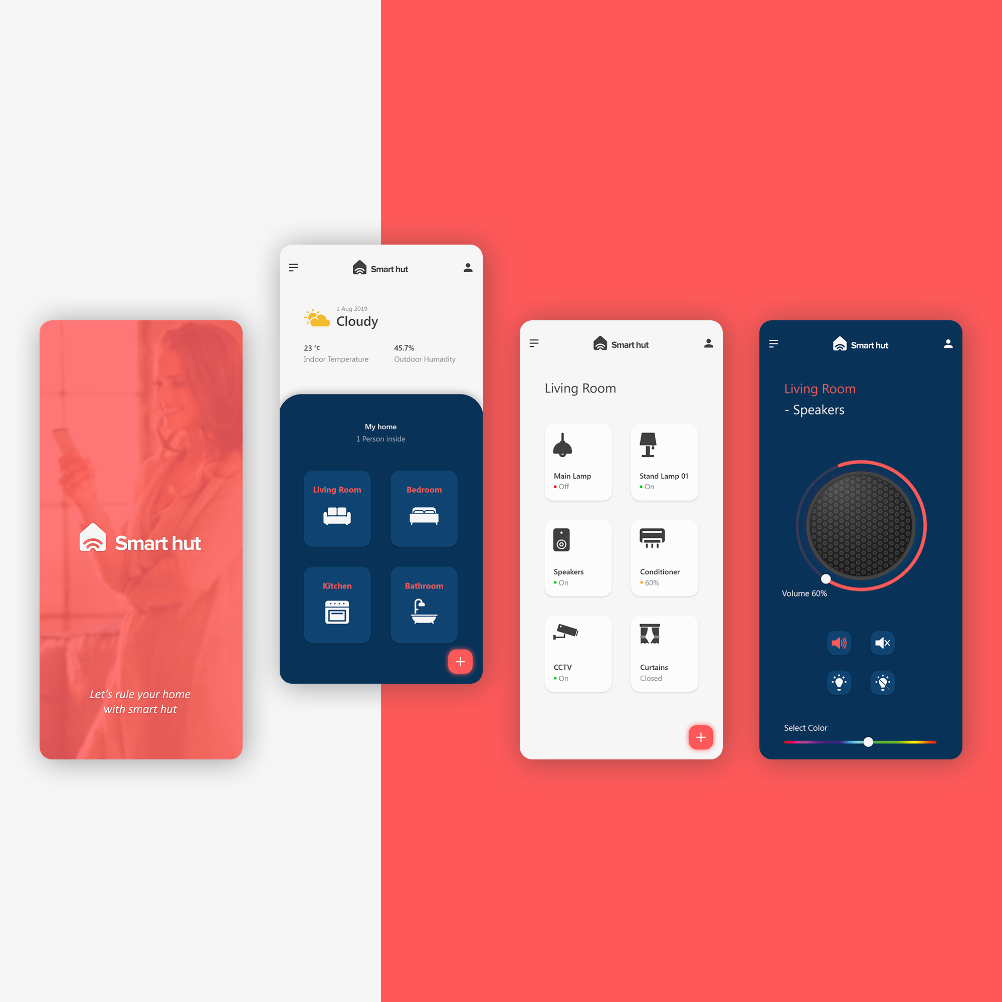 Smart Home App Design by Sohail Smart Home App Design in Mobile Apps Design Inspiration by Sohail
