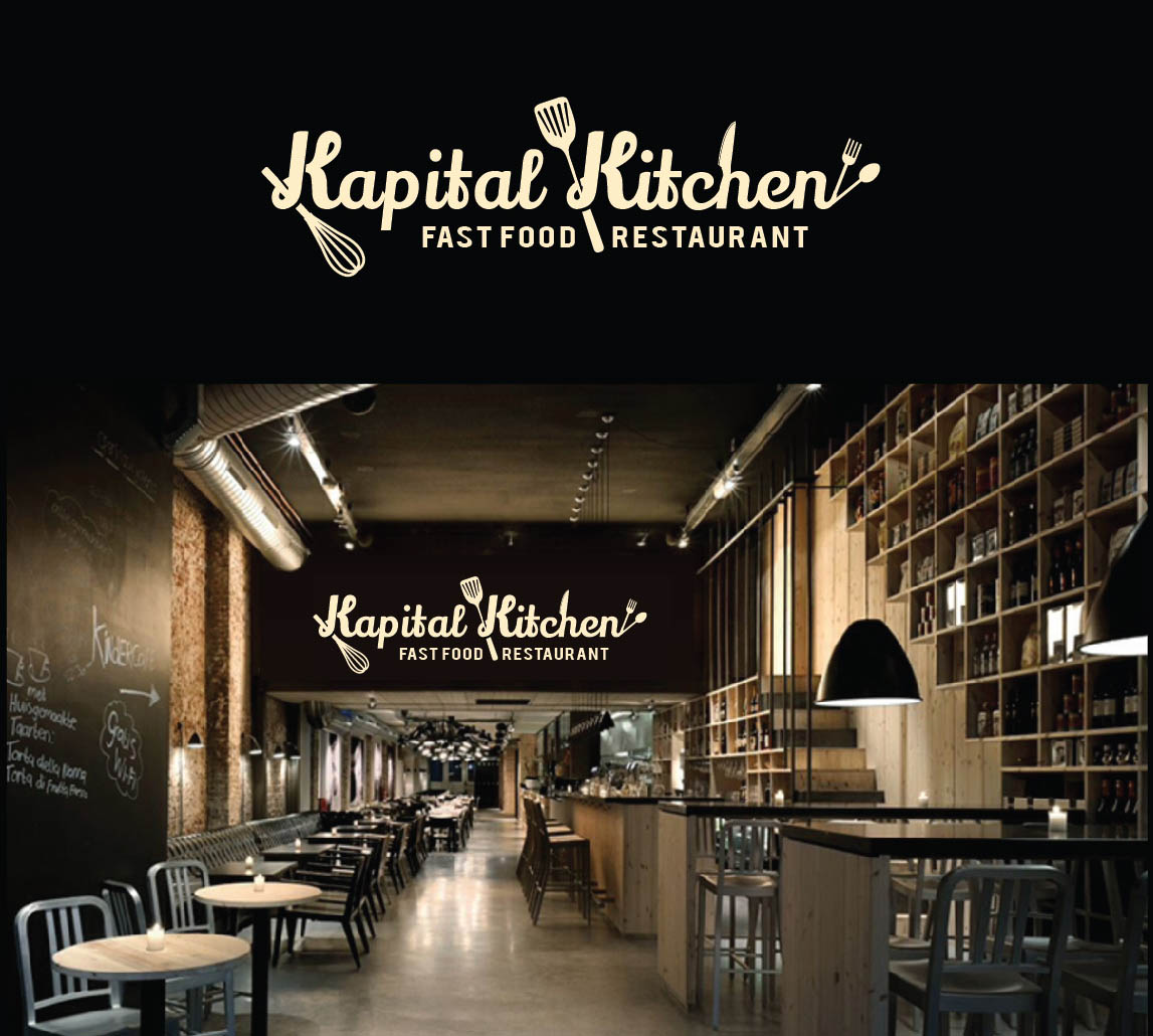 kapital kitchen logo by Deniasrari kapital kitchen logo in Logo & Brand Identity Inspiration by Deniasrari