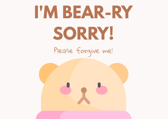 Apology Card Design by Leevine Panogalinog Apology Card Design in Card Inspiration by Leevine Panogalinog