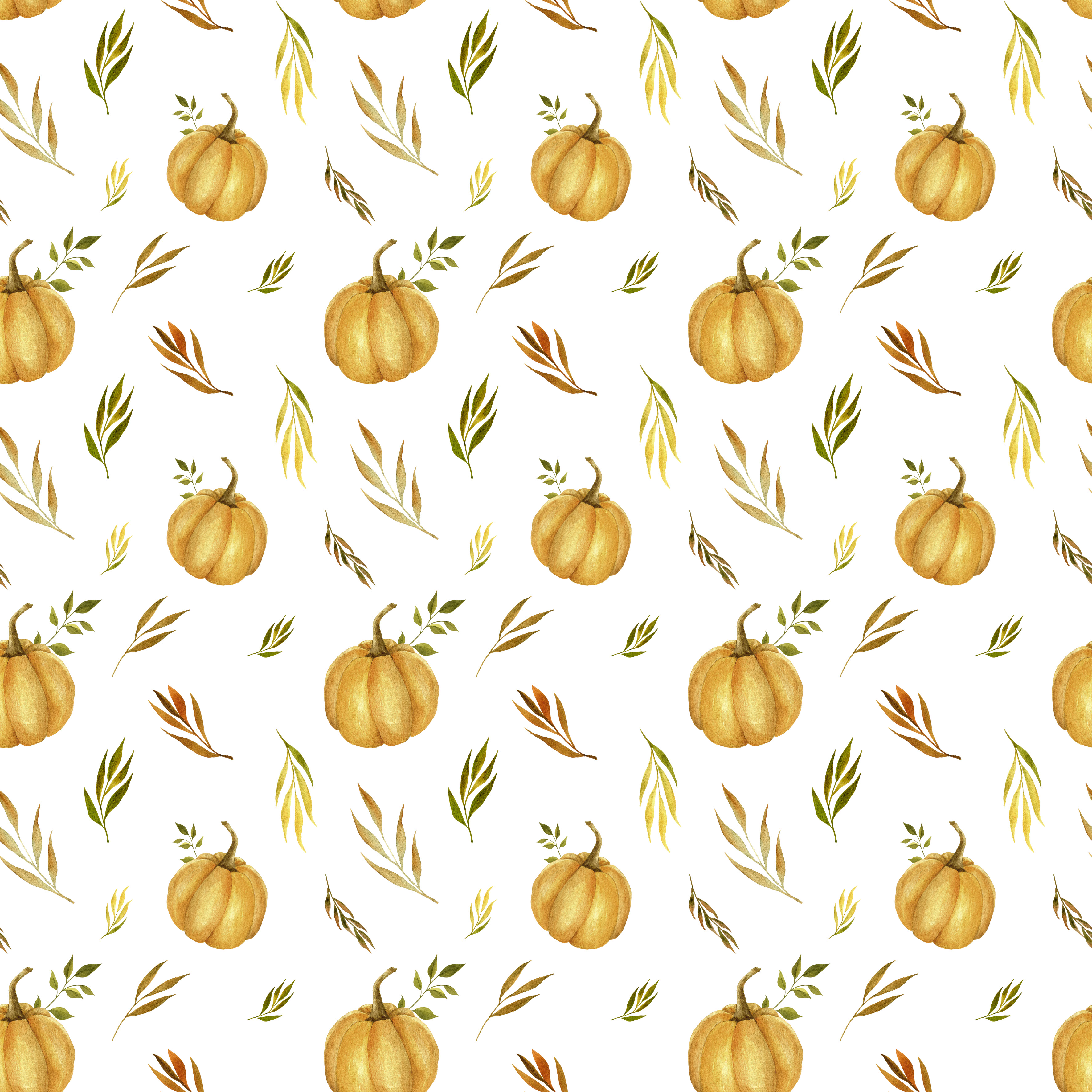 Pumpkin and leaves by Alicja Staszak Pumpkin and leaves in Pattern & Surface Design Inspiration by Alicja Staszak