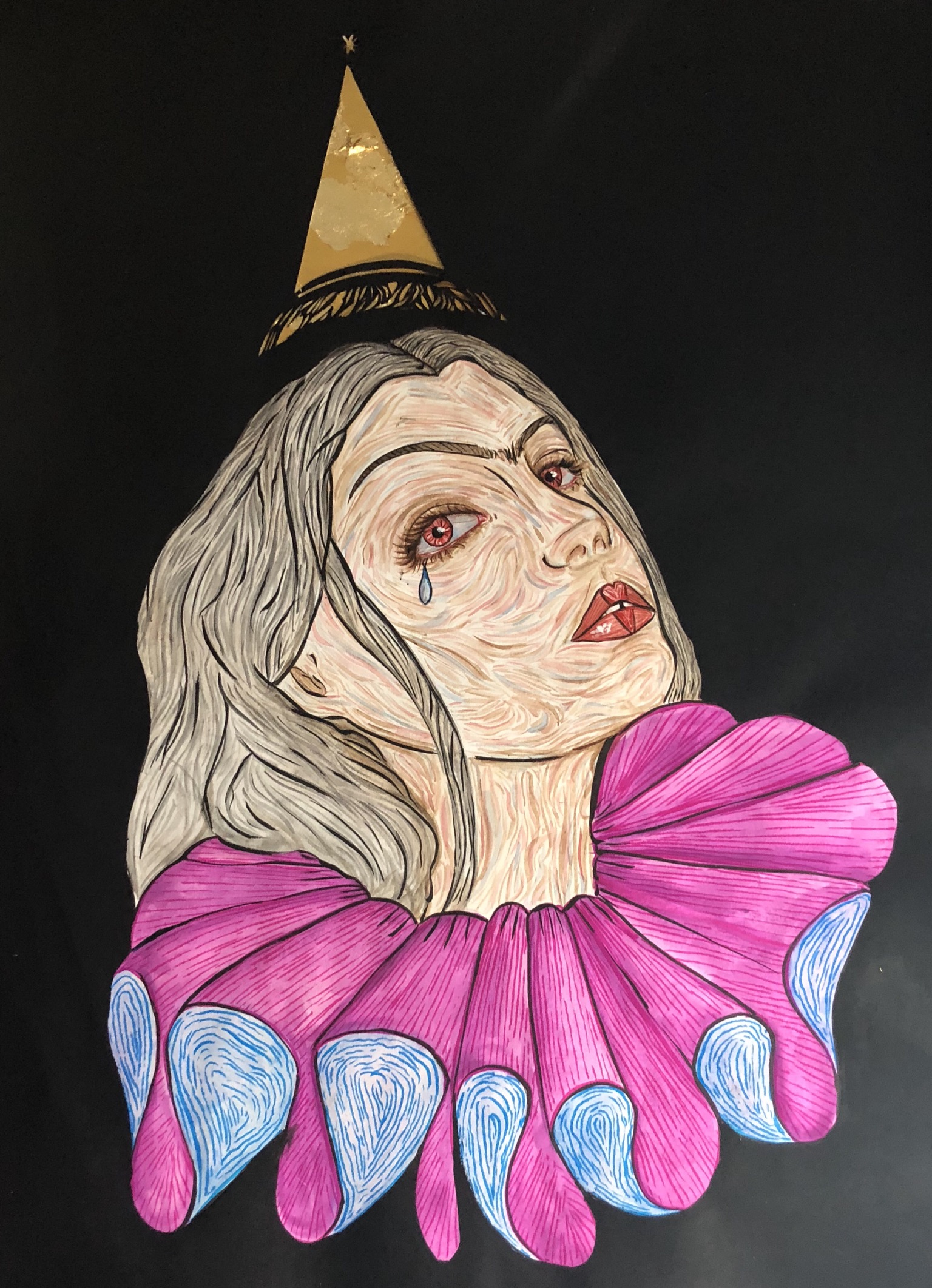 Clown hoe by Shaha Alzamel Clown hoe in Drawing Inspiration by Shaha Alzamel