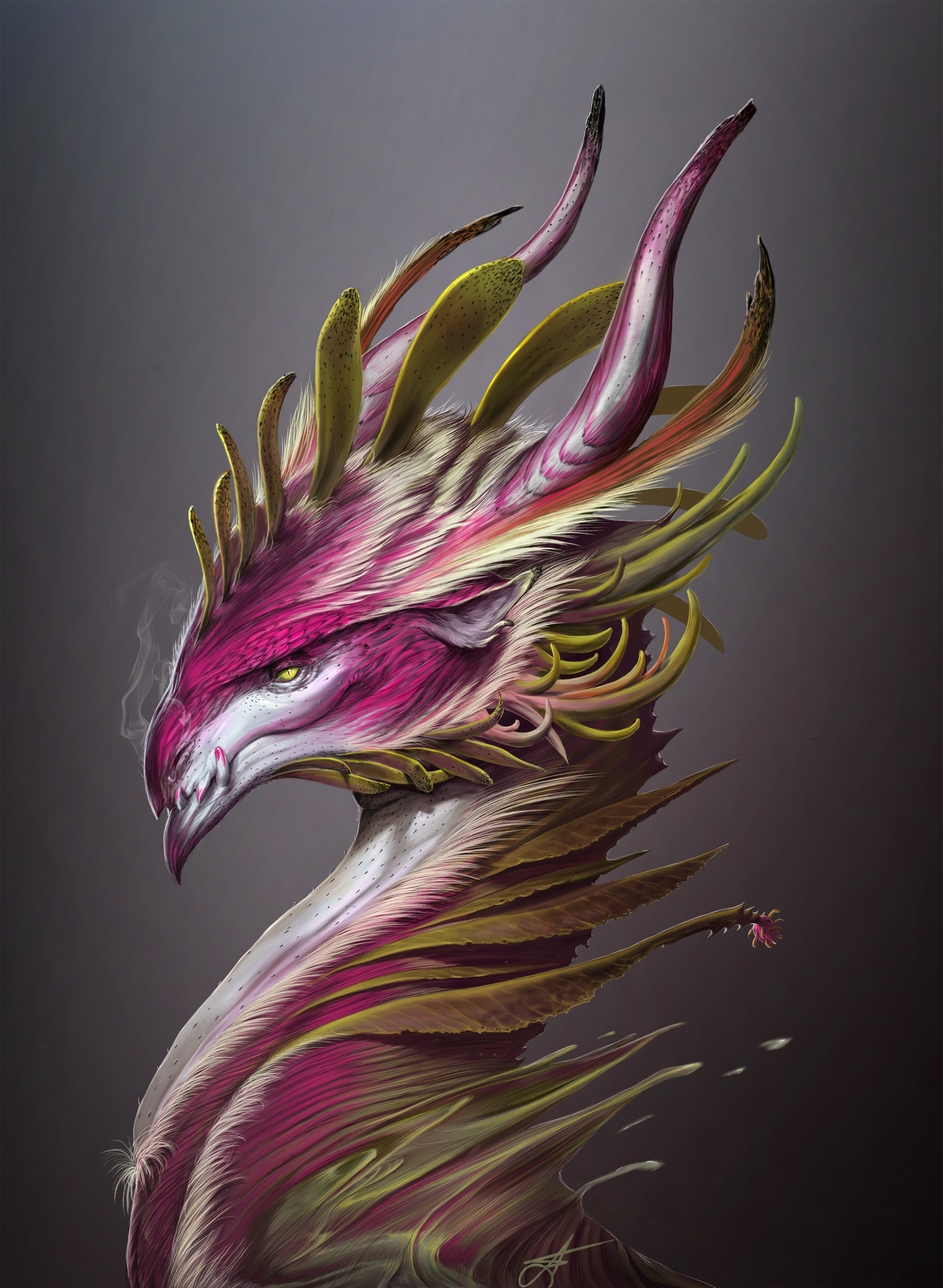Dragon Fruit Dragon in Digital Art Inspiration by Andra Moisescu