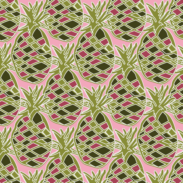 Luscious Pineapples in Pattern & Surface Design Inspiration by Renee Robinson